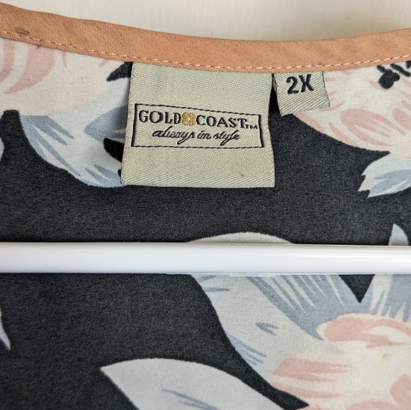 Goldcoast dress / mumuuu 2x black with flowers in excellent condition - Picture 4 of 4